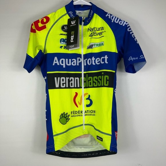 Vermarc Sport Team Cycling Jersey 2018 PR.R Shirt Short Sleeve Zip Up Bike S New